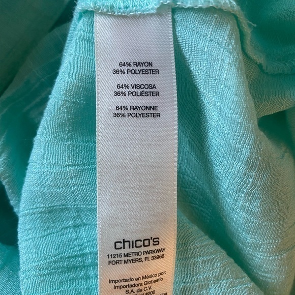 💚CHICO’S SEA FOAM GREEN TOP💚 - Picture 4 of 9